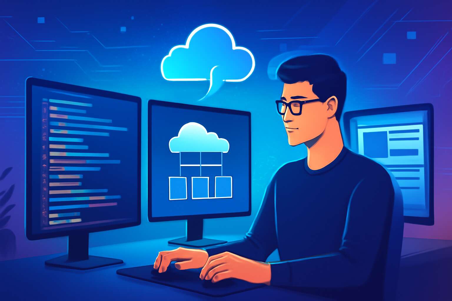 full stack developer banner for linkedin